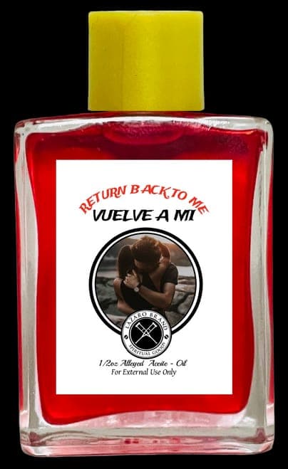 
        A mystical and enchanting oil, "Return Back To Me" is not your average commodity. With its unique properties and captivating allure, this magic oil is sure to pique the interest of any curious mind.
        